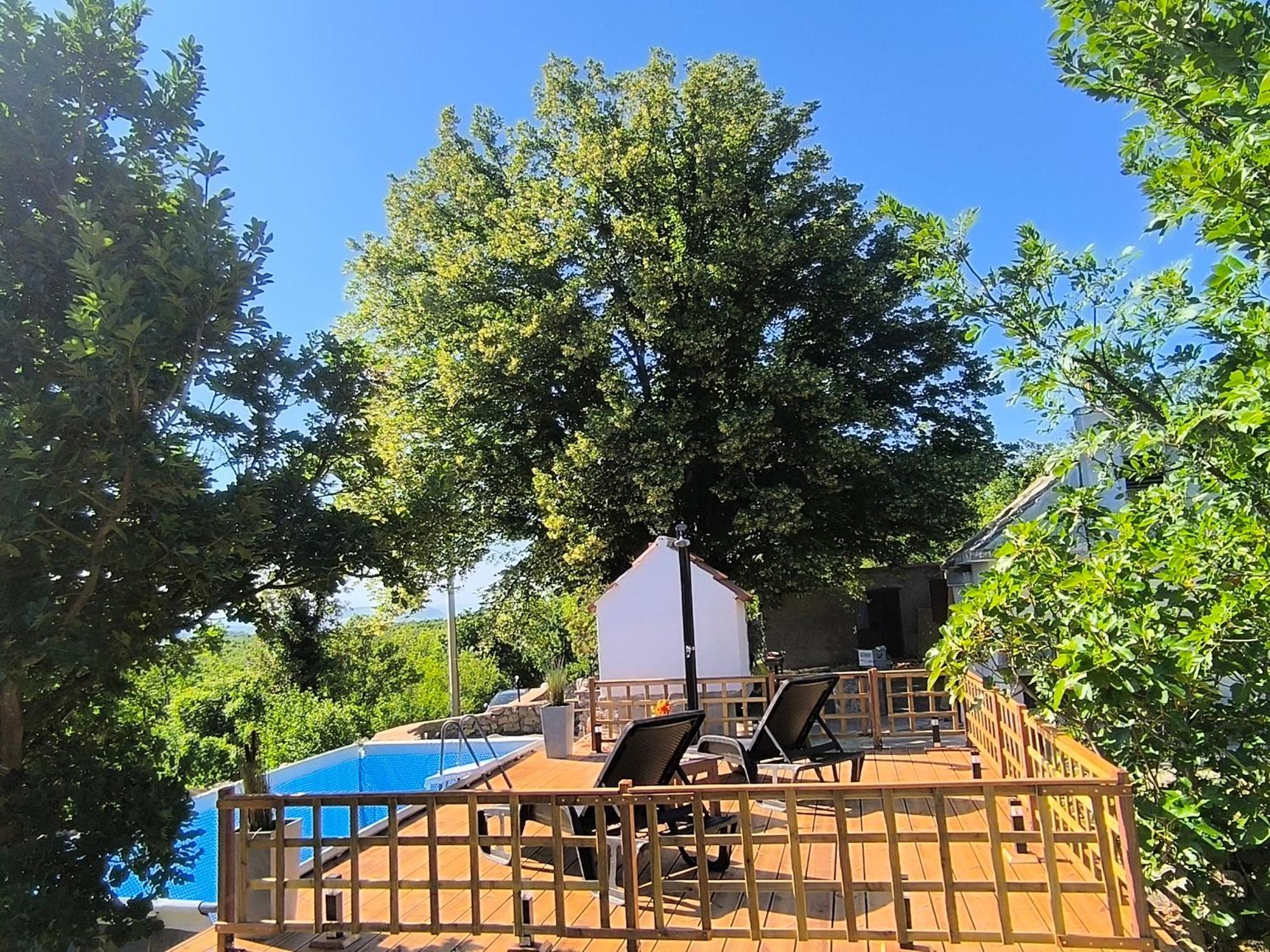 Holiday Home Lucija "" Private House With Pool "" Jablanac Bagian luar foto
