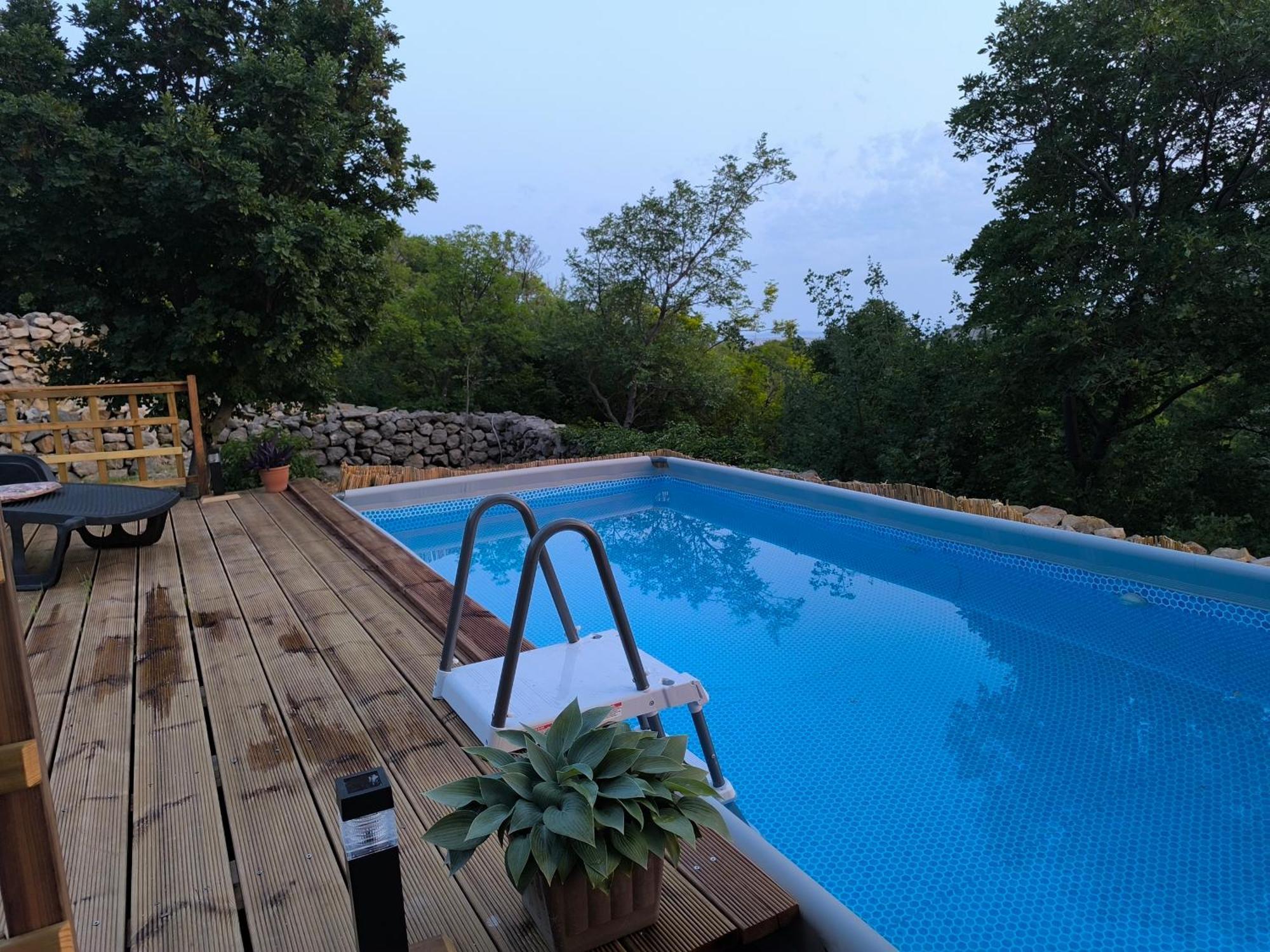 Holiday Home Lucija "" Private House With Pool "" Jablanac Bagian luar foto